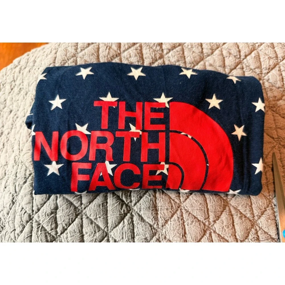 Women's medium red white and blue The North Face International Collection Tee - Picture 5 of 9